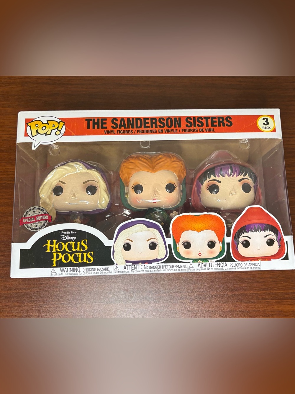 The Sanderson Sisters Hocus Pocus Funko Pop! 3-Pack Special Edition